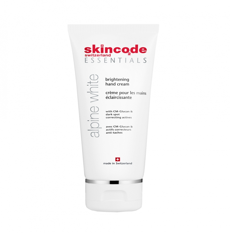 Kem dưỡng trắng mịn và bảo vệ da tay toàn diện Skincode alpine white brightening hand cream